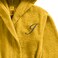 Daffodil Monogrammed Kids Bathrobe (125x133 Cm) 12 Year 400 Gsm Yellow Hooded Terry Cotton Set of 01 - Letter "J