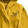 Daffodil Monogrammed Kids Bathrobe (125x133 Cm) 12 Year 400 Gsm Yellow Hooded Terry Cotton Set of 01 - Letter "N