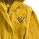Daffodil Monogrammed Kids Bathrobe (125x133 Cm) 12 Year 400 Gsm Yellow Hooded Terry Cotton Set of 01 - Letter "U