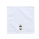 BYFT Iris Embroidered For You Face Towel 33 x 33 Cm 600 Gsm White 100% Cotton Ramadan Lantern - Arabian Design Gold Thread Set of 01