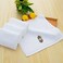 BYFT Iris Embroidered For You Face Towel 33 x 33 Cm 600 Gsm White 100% Cotton Ramadan Lantern - Moonlit Design Gold Thread Set of 01