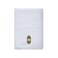 BYFT Iris Embroidered For You Hand Towel 50 x 80 Cm 600 Gsm White 100% Cotton Ramadan Lantern - Moonlit Design Gold Thread Set of 01