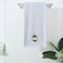 BYFT Iris Embroidered For You Bath Towel 70 x 140 Cm 600 Gsm White 100% Cotton Ramadan Lantern - Arabian Design Gold Thread Set of 01