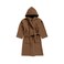 BYFT Daffodil Kids Bathrobe 96 x 118 Cm 10 Year 450 Gsm Toffee Hooded 100% Terry Cotton Set of 01