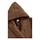 BYFT Daffodil Kids Bathrobe 105 x 125 Cm 12 Year 450 Gsm Toffee Hooded 100% Terry Cotton Set of 01