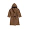 BYFT Daffodil Kids Bathrobe 105 x 125 Cm 12 Year 450 Gsm Toffee Hooded 100% Terry Cotton Set of 01