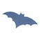 BYFT Iris Embroidered For You Bath Towel 70 x 140 Cm 600 Gsm White 100% Cotton Halloween Bat Blue Set of 01