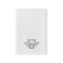 BYFT Iris Embroidered For You Hand Towel 50 x 80 Cm 600 Gsm White 100% Cotton Halloween Bat Black Set of 01