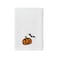 BYFT Iris Embroidered For You Bath Towel 70 x 140 Cm 600 Gsm White 100% Cotton Halloween Pumkin with Bat Set of 01