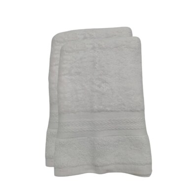 BYFT Home Essence (White) Premium Bath Towel (70 x 140 Cm - Set of 02) 100% Cotton Highly Absorbent, Hotel Quality Bath linen 550 Gsm