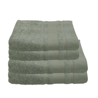 BYFT Home Aura (Green) Premium Towel Set (Set of 04) 100% Cotton Highly Absorbent, Hotel Quality Bath linen 550 Gsm
