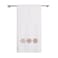 BYFT Iris Christmas Embroidered 70 x 140 Cm White Bath Towel - "Christmas Snowflakes Trio" Design 100% Cotton - Premium Holiday Collection