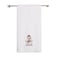 BYFT Iris Christmas Embroidered 70 x 140 Cm White Bath Towel - "Classic Snowman with Red Scarf" Design 100% Cotton - Premium Holiday Collection