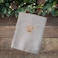 BYFT Iris Christmas Embroidered 50 x 80 Cm White Hand Towel - "Gingerbread Angel Cookie" Design 100% Cotton - Premium Holiday Collection