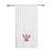BYFT Iris Christmas Embroidered 70 x 140 Cm White Bath Towel - "Gingerbread Angel Cookie" Design 100% Cotton - Premium Holiday Collection