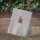 BYFT Iris Christmas Embroidered 50 x 80 Cm White Hand Towel - "My 1st Christmas" Design 100% Cotton - Premium Holiday Collection