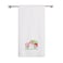 BYFT Iris Christmas Embroidered 70 x 140 Cm White Bath Towel - "Vintage Christmas Truck with Tree" Design 100% Cotton - Premium Holiday Collection