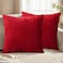 BYFT Soft Corduroy  45.7x45.7 cm Cushion Covers &ndash; Set of 2 &ldquo;Modern Solid&rdquo; Design, Cozy Decorative Premium Polyester Holiday D&eacute;cor Range