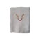 BYFT Iris Christmas Embroidered Hand Towel Trio Set - 100% Cotton, 50 x 80 cm, White - "Snowman, Reindeer Face &amp; Candy Cane with Bow" Design (Set of 3)