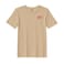 BYFT Threads XXL Beige Polycotton T-Shirt - Christmas "Believe" Embroidered Design, Premium Holiday Collection