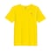 BYFT Threads XXL Yellow Polycotton T-Shirt - Christmas "Candy Cane with Bow" Embroidered Design, Premium Holiday Collection