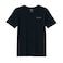 BYFT Threads Medium Black Polycotton T-Shirt - Christmas "Christmas Light Garland" Embroidered Design, Premium Holiday Collection