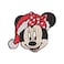 BYFT Threads XXL Navy Blue Polycotton T-Shirt - Christmas "Christmas Minnie Face" Embroidered Design, Premium Holiday Collection