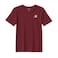 BYFT Threads Medium Pomegranate Polycotton T-Shirt - Christmas "Christmas Minnie Face" Embroidered Design, Premium Holiday Collection