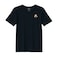 BYFT Threads XL Black Polycotton T-Shirt - Christmas "Christmas Mouse in Wreath" Embroidered Design, Premium Holiday Collection