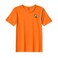 BYFT Threads XXL Orange Polycotton T-Shirt - Christmas "Christmas Mouse in Wreath" Embroidered Design, Premium Holiday Collection