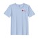 BYFT Threads XL Sky Blue Polycotton T-Shirt - Christmas "Christmas Sleigh with Reindeer" Embroidered Design, Premium Holiday Collection