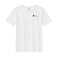 BYFT Threads Large White Polycotton T-Shirt - Christmas "Christmas Sleigh with Reindeer" Embroidered Design, Premium Holiday Collection