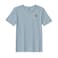 BYFT Threads Medium Baby Blue Polycotton T-Shirt - Christmas "Christmas Snowflakes" Embroidered Design, Premium Holiday Collection