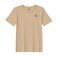 BYFT Threads XL Beige Polycotton T-Shirt - Christmas "Christmas Snowflakes" Embroidered Design, Premium Holiday Collection