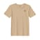BYFT Threads XXL Beige Polycotton T-Shirt - Christmas "Christmas Snowflakes" Embroidered Design, Premium Holiday Collection