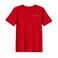 BYFT Threads Large Red Polycotton T-Shirt - Christmas "Christmas Snowflakes Trio" Embroidered Design, Premium Holiday Collection