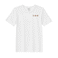 BYFT Threads XXL White Polycotton T-Shirt - Christmas "Christmas Snowflakes Trio" Embroidered Design, Premium Holiday Collection