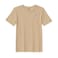 BYFT Threads XXL Beige Polycotton T-Shirt - Christmas "Classic Snowman with Red Scarf" Embroidered Design, Premium Holiday Collection