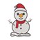 BYFT Threads XXL Forest ELF Green Polycotton T-Shirt - Christmas "Classic Snowman with Red Scarf" Embroidered Design, Premium Holiday Collection