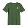 BYFT Threads XXL Forest ELF Green Polycotton T-Shirt - Christmas "Classic Snowman with Red Scarf" Embroidered Design, Premium Holiday Collection