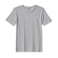 BYFT Threads XXL Grey Polycotton T-Shirt - Christmas "Classic Snowman with Red Scarf" Embroidered Design, Premium Holiday Collection
