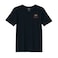 BYFT Threads XL Black Polycotton T-Shirt - Christmas "Cute Reindeer Merry Christmas" Embroidered Design, Premium Holiday Collection