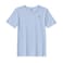 BYFT Threads XXL Sky Blue Polycotton T-Shirt - Christmas "Diamond Snowflake" Embroidered Design, Premium Holiday Collection