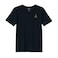 BYFT Threads XL Black Polycotton T-Shirt - Christmas "Elegant Loop Christmas Tree" Embroidered Design, Premium Holiday Collection
