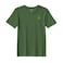 BYFT Threads XL Forest ELF Green Polycotton T-Shirt - Christmas "Elegant Loop Christmas Tree" Embroidered Design, Premium Holiday Collection