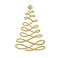 BYFT Threads Medium Pomegranate Polycotton T-Shirt - Christmas "Elegant Loop Christmas Tree" Embroidered Design, Premium Holiday Collection