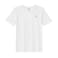 BYFT Threads Medium White Polycotton T-Shirt - Christmas "Elegant Loop Christmas Tree" Embroidered Design, Premium Holiday Collection