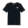 BYFT Threads Medium Black Polycotton T-Shirt - Christmas "Gingerbread Angel Cookie" Embroidered Design, Premium Holiday Collection