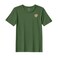 BYFT Threads XXL Forest ELF Green Polycotton T-Shirt - Christmas "Gingerbread Bell Cookie" Embroidered Design, Premium Holiday Collection