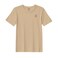 BYFT Threads XXL Beige Polycotton T-Shirt - Christmas "Gingerbread House Cookie" Embroidered Design, Premium Holiday Collection